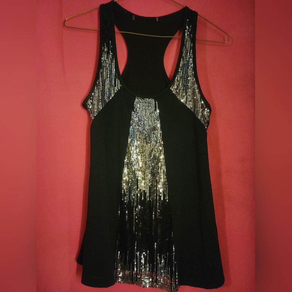 Black racerback tank size medium